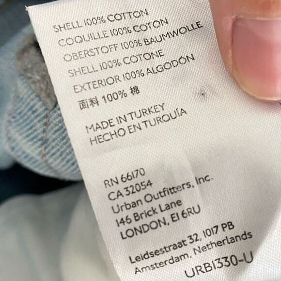 Urban Outfitters BDG High Rise Baggy Jeans Light Wash Destroyed Size 25 - Picture 11 of 15